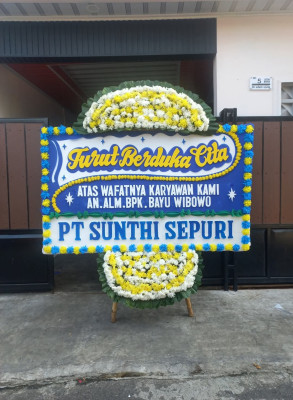 Papan Bunga Duka di Pisang